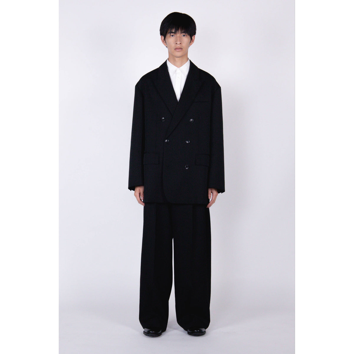 Oversized Double Breasted Jacket / black – th products