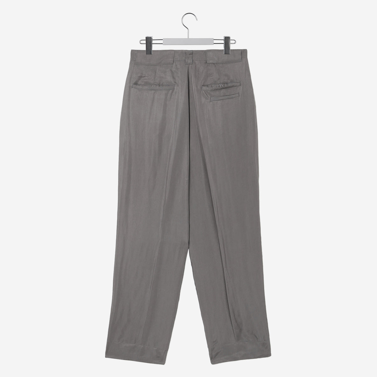 Drape Wide Tapered Pants / gray – th products