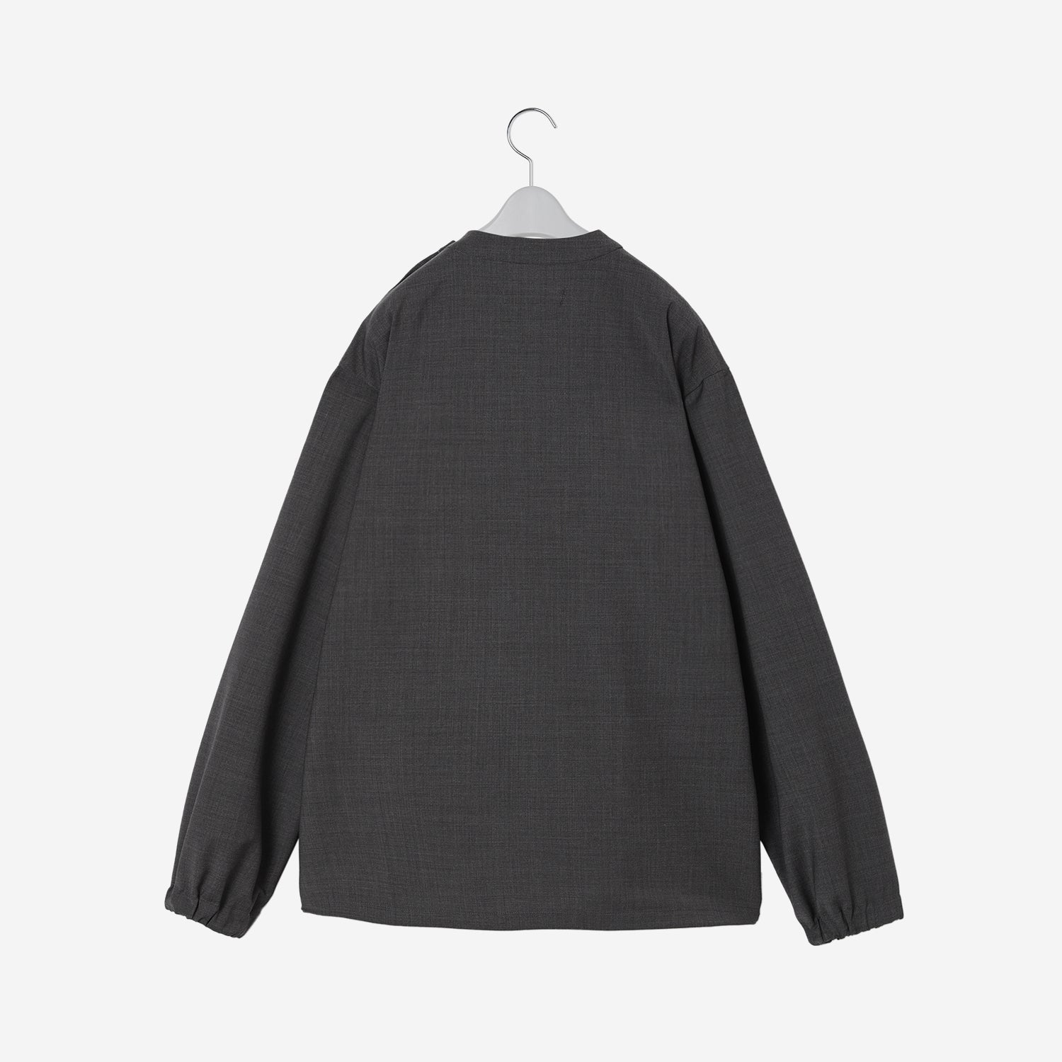 Mockneck Long Sleeve Top / gray