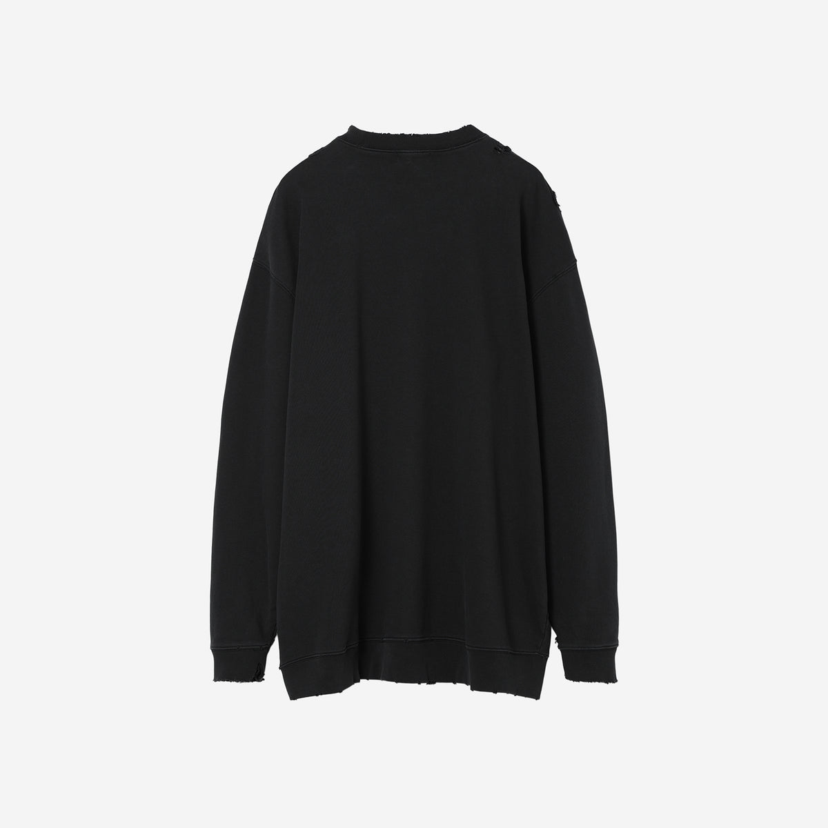 Damaged College Sweatshirt / black – th products