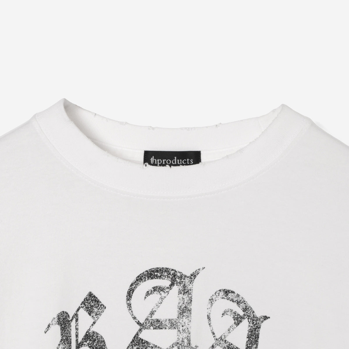 Damaged College Tee / white – th products