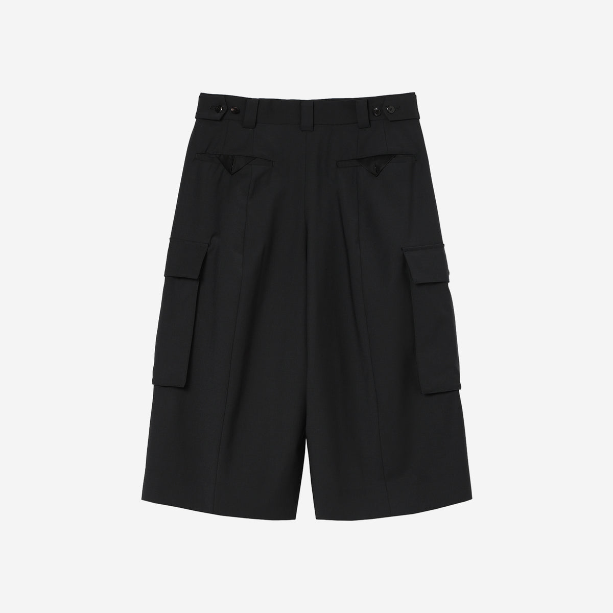 Wide Cargo Shorts / black – th products
