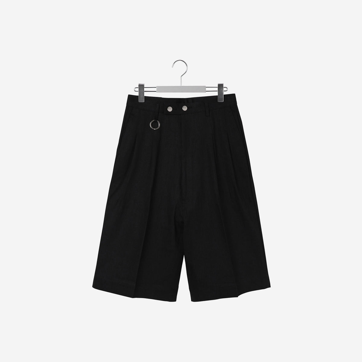 HENRI / Super Wide Tailored Shorts / black