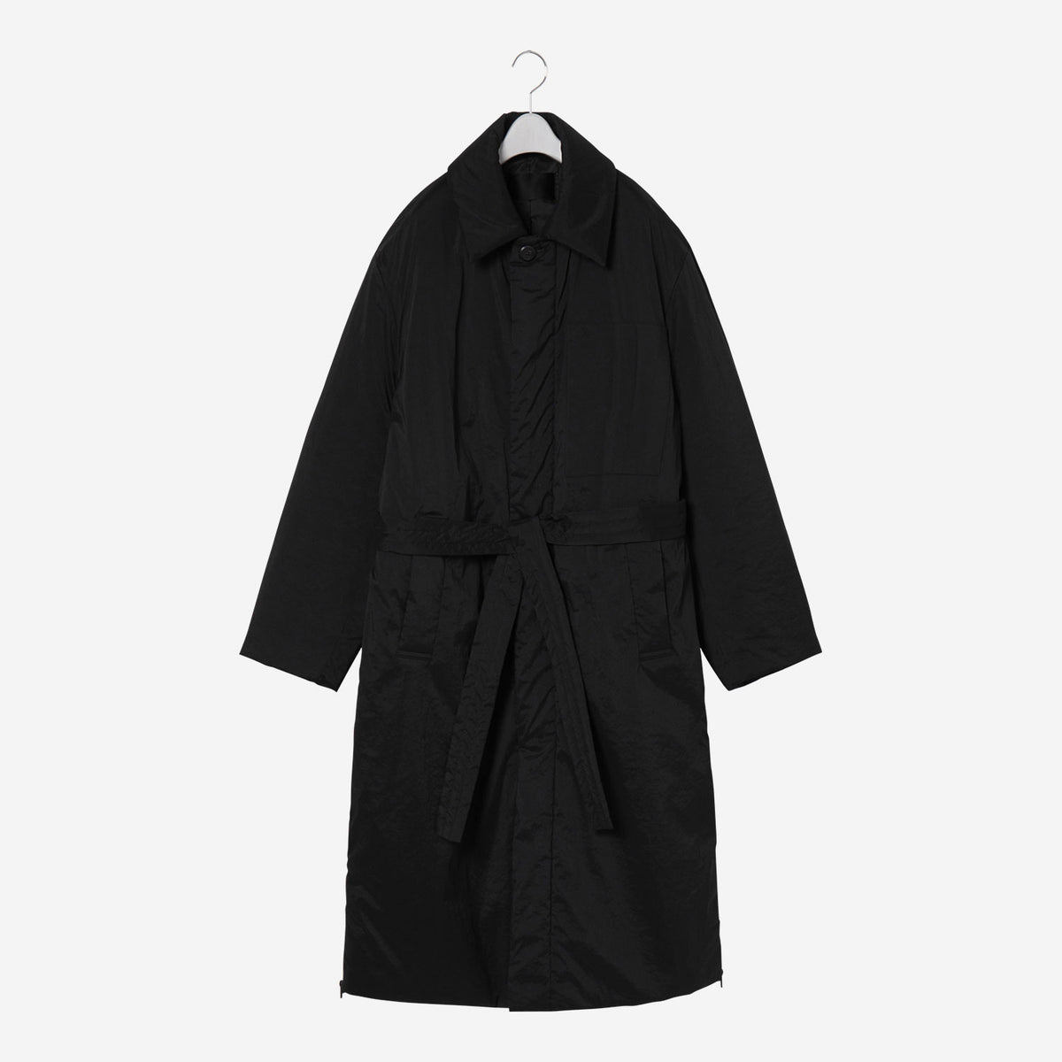 Long Padded Coat / black – th products