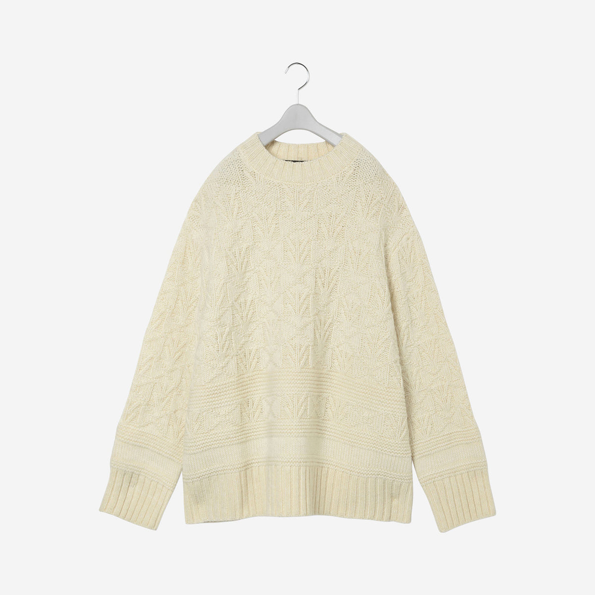 Hunting Oversized Knit / white – th products