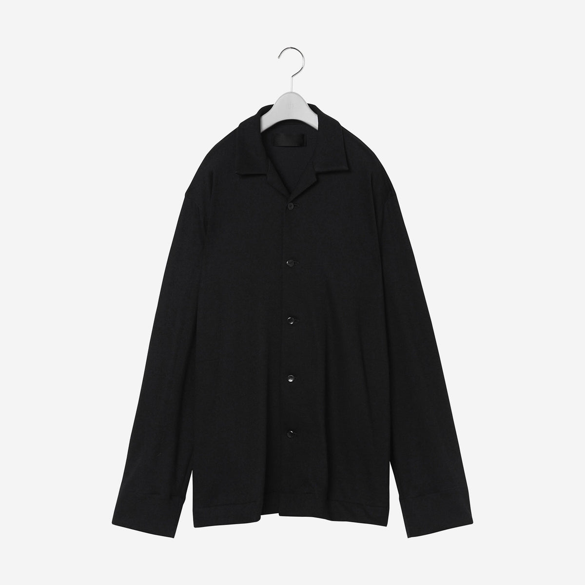 Relax collar Shirt / black – th products