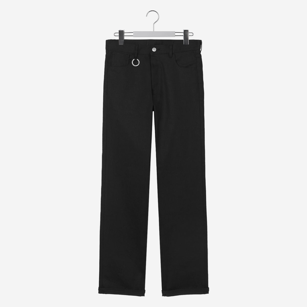 ROBERT / Straight Denim Pants / black – th products