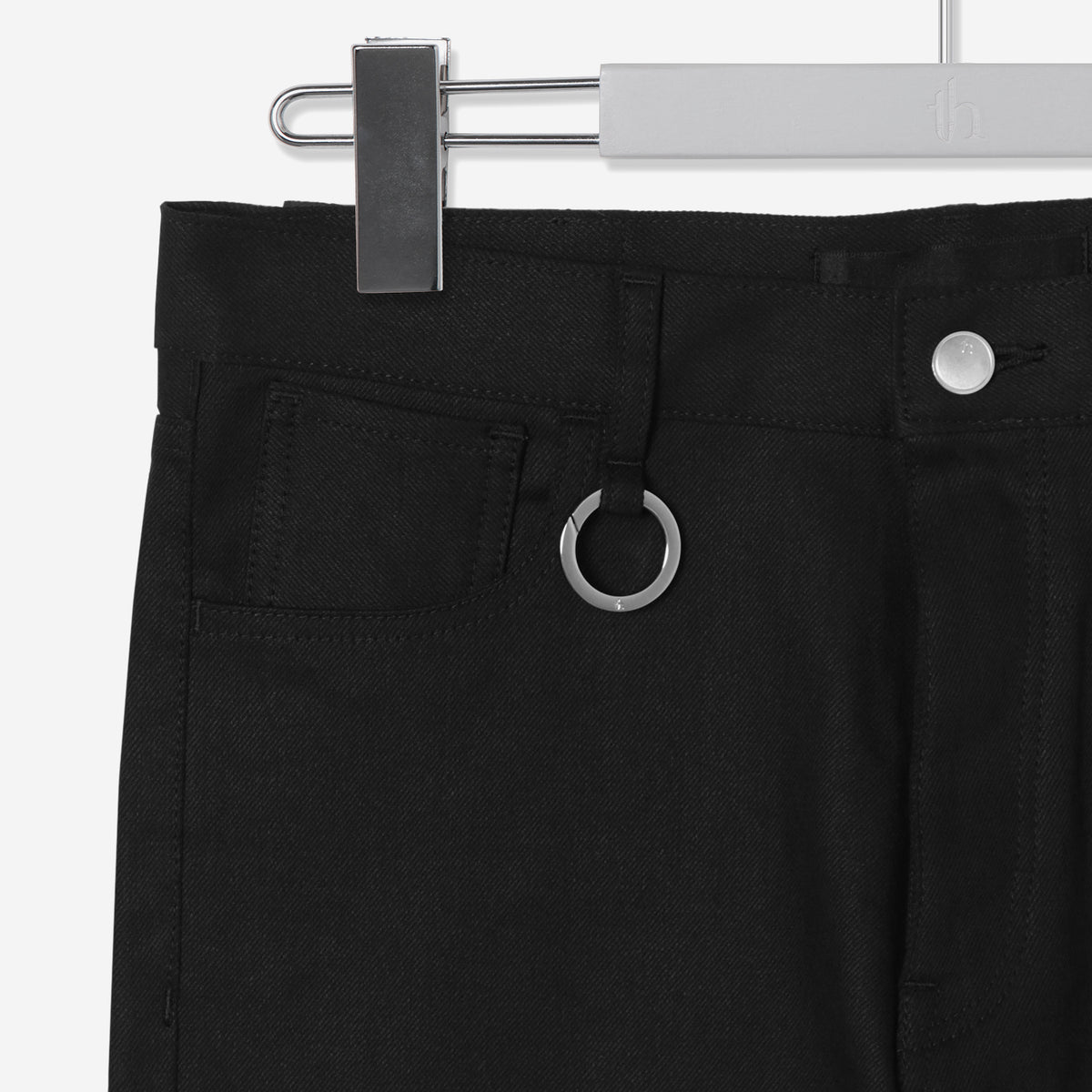 ROBERT / Straight Denim Pants / black – th products