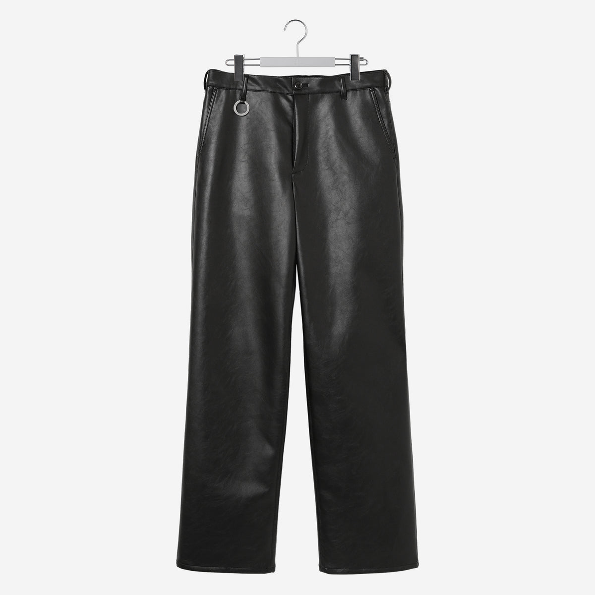 Synthetic Leather Pants / black