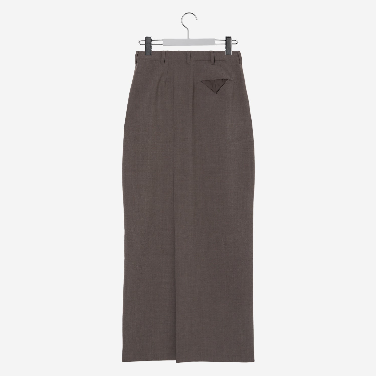 Back Open Skirt / brown