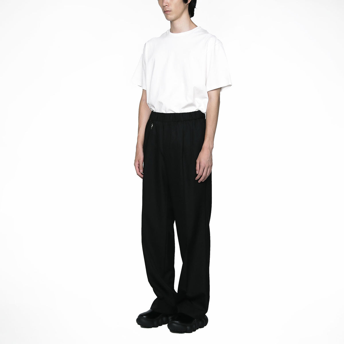 QUINN / Wide Tailored Pants / black – th products