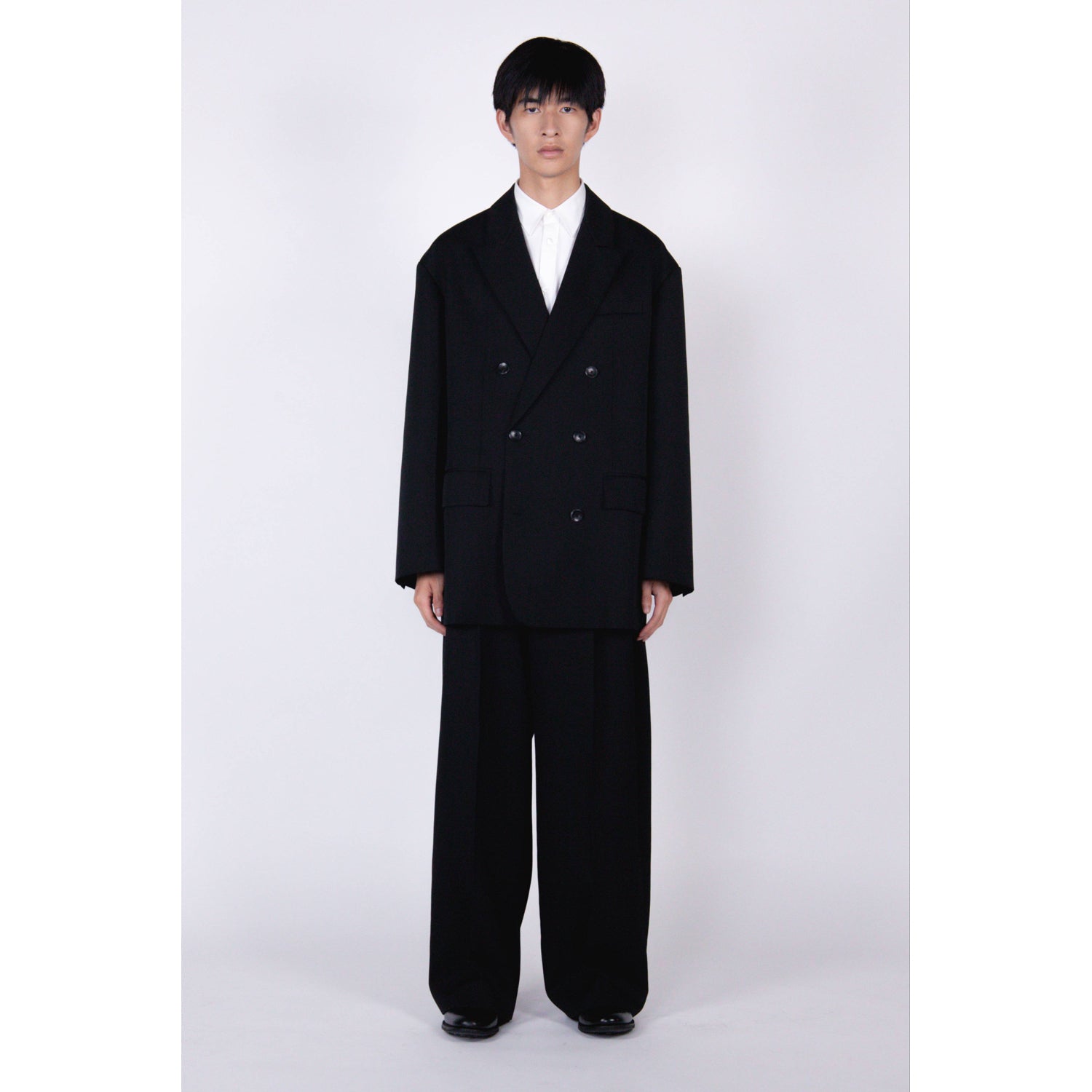 Oversized Double Breasted Jacket / black – th products