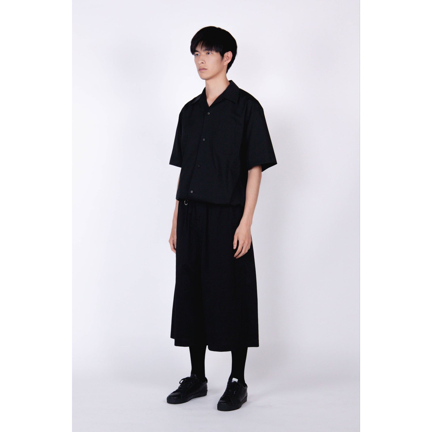 Open Collar Shirt (MID) / white – th products