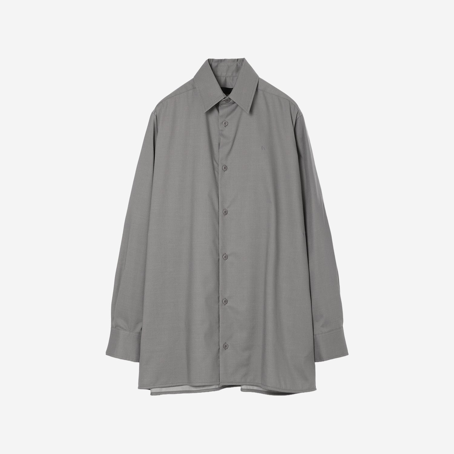Technical Wool Oversized Shirt / gray – th products