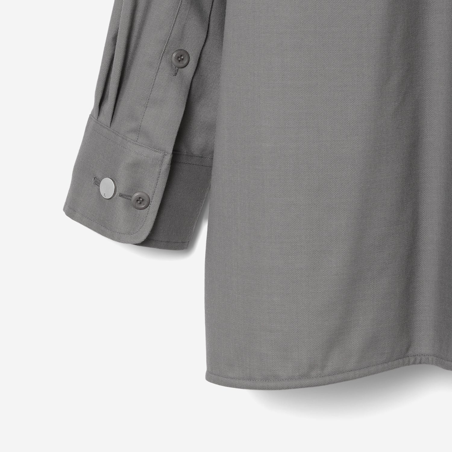 Technical Wool Oversized Shirt / gray – th products