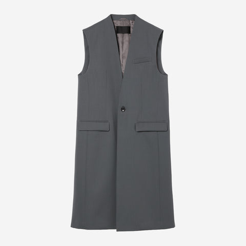 Sleeveless Coat / gray