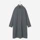 Padded Long Shirt Coat / gray
