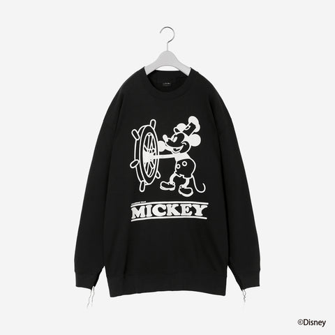 Printed Sweat Shirt / black