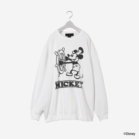 Printed Sweat Shirt / white