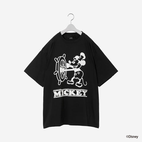 Printed T-shirt / black