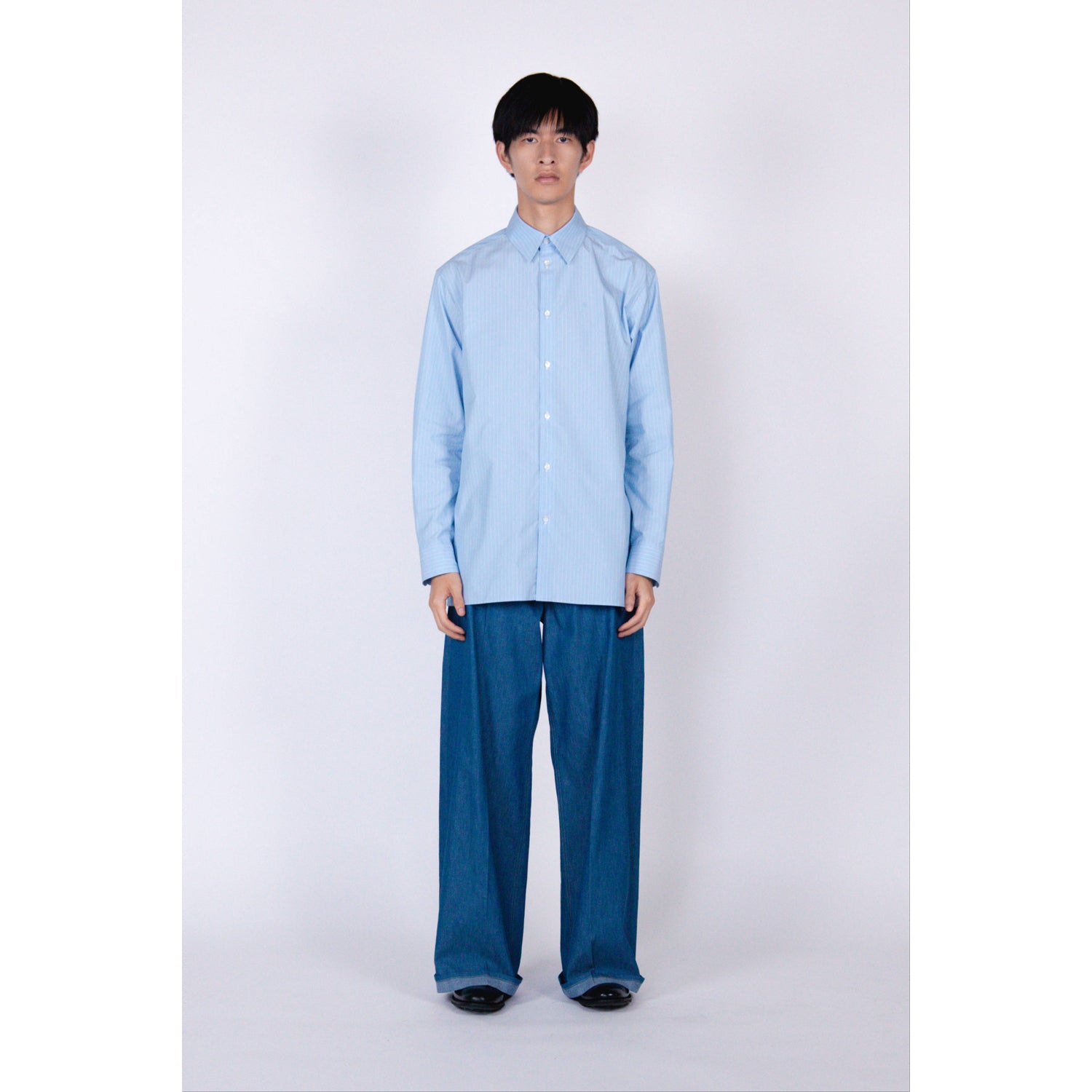 ROMAN / Midsize Shirt / sax stripe – th products