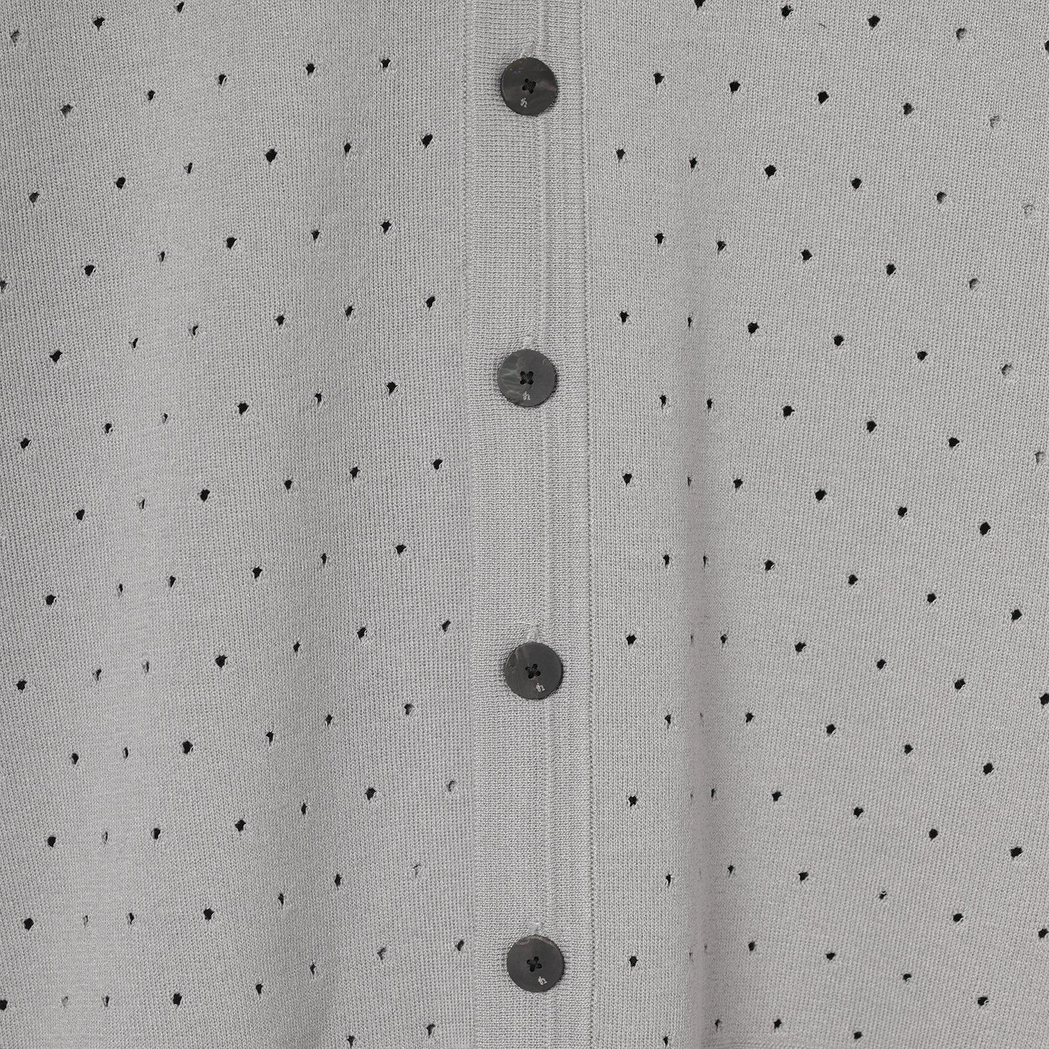 Dot Hole Cardigan / gray