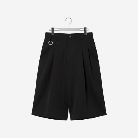 HENRI / Super Wide Tailored Shorts / black