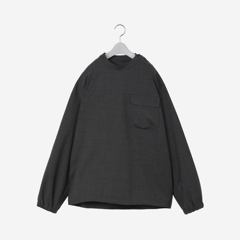 Mockneck Long Sleeve Top / gray