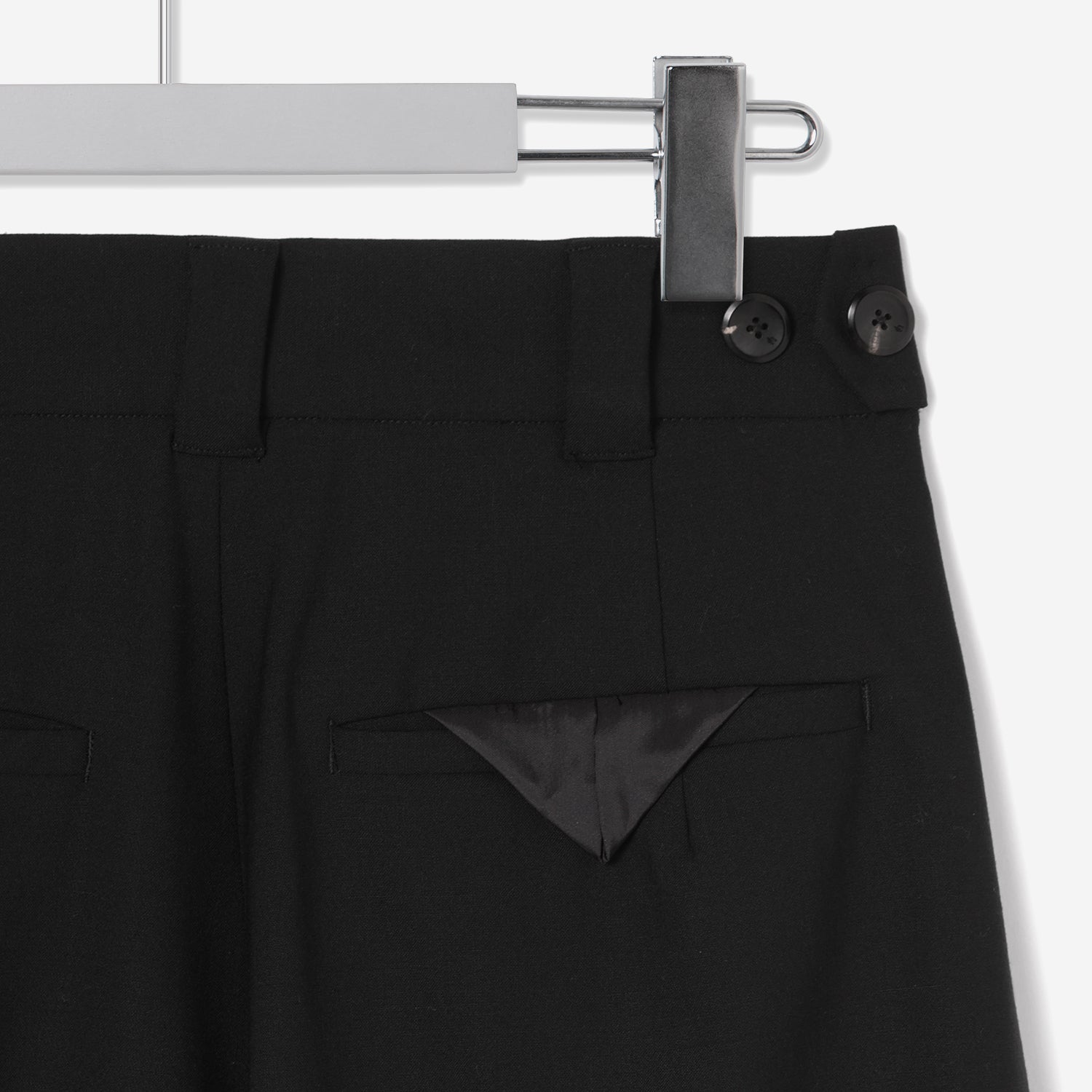 Extra Volumed Cropped Pants / black