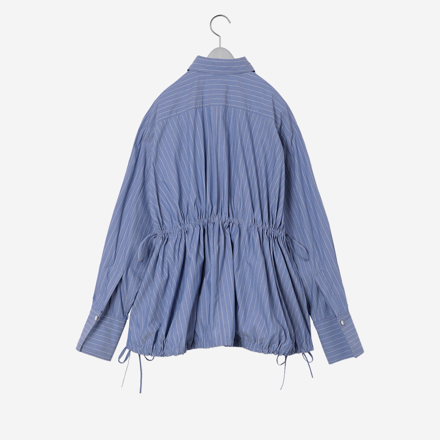 Gathered Shirt / blue stripe