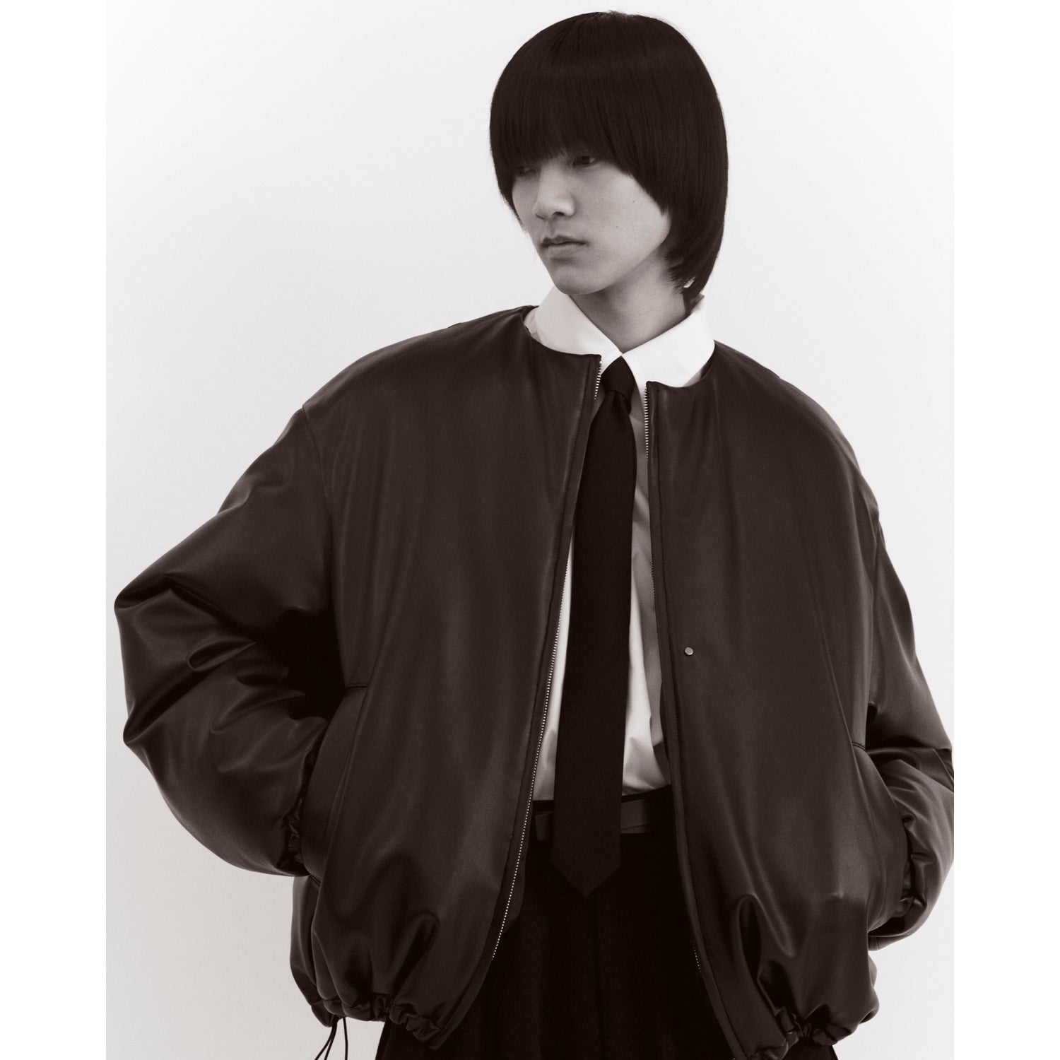 Padded Volumed Blouson / black