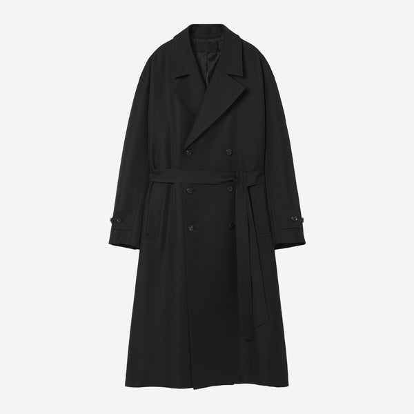 Wide Trench Coat / black