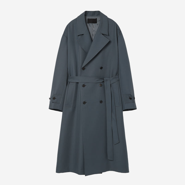 Wide Trench Coat / gray