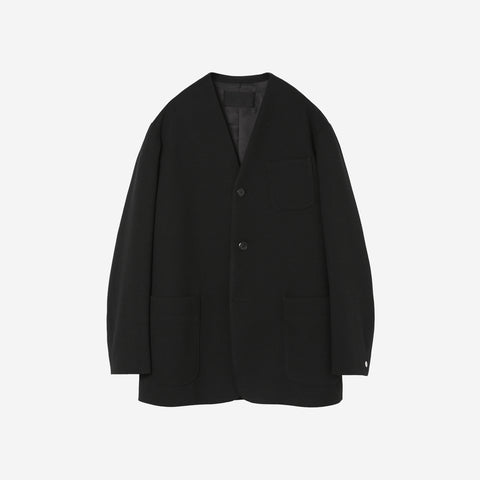 Collarless Jacket / black