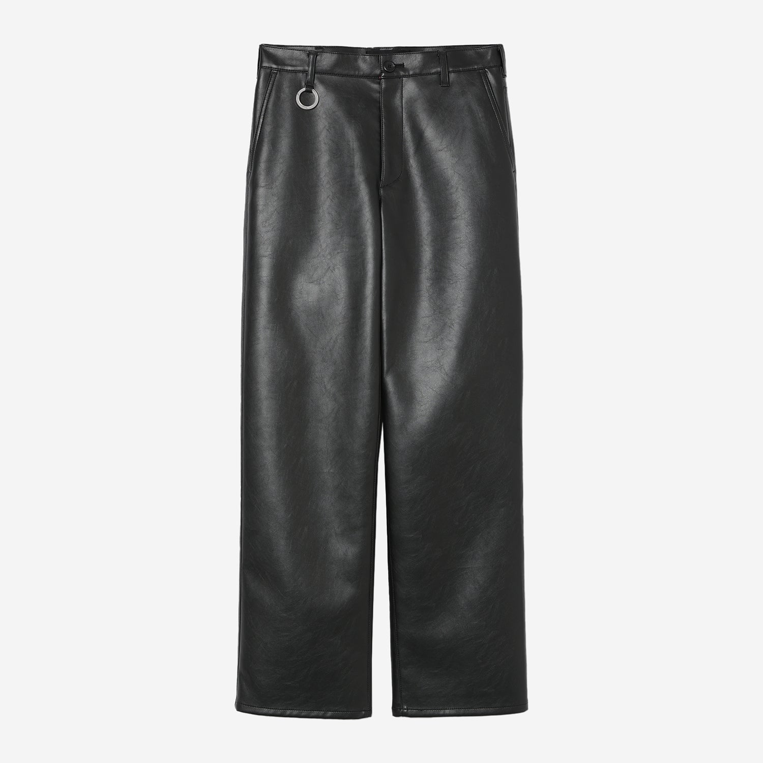 Synthetic Leather Pants / black