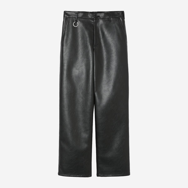 Synthetic Leather Pants / black