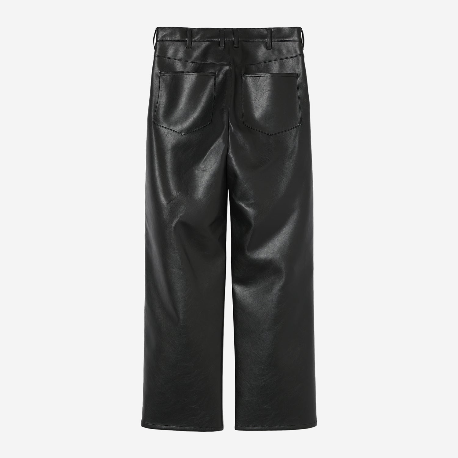 Synthetic Leather Pants / black