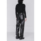 Synthetic Leather Pants / black