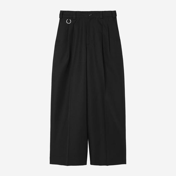 Extra Volumed Tapered Pants / black