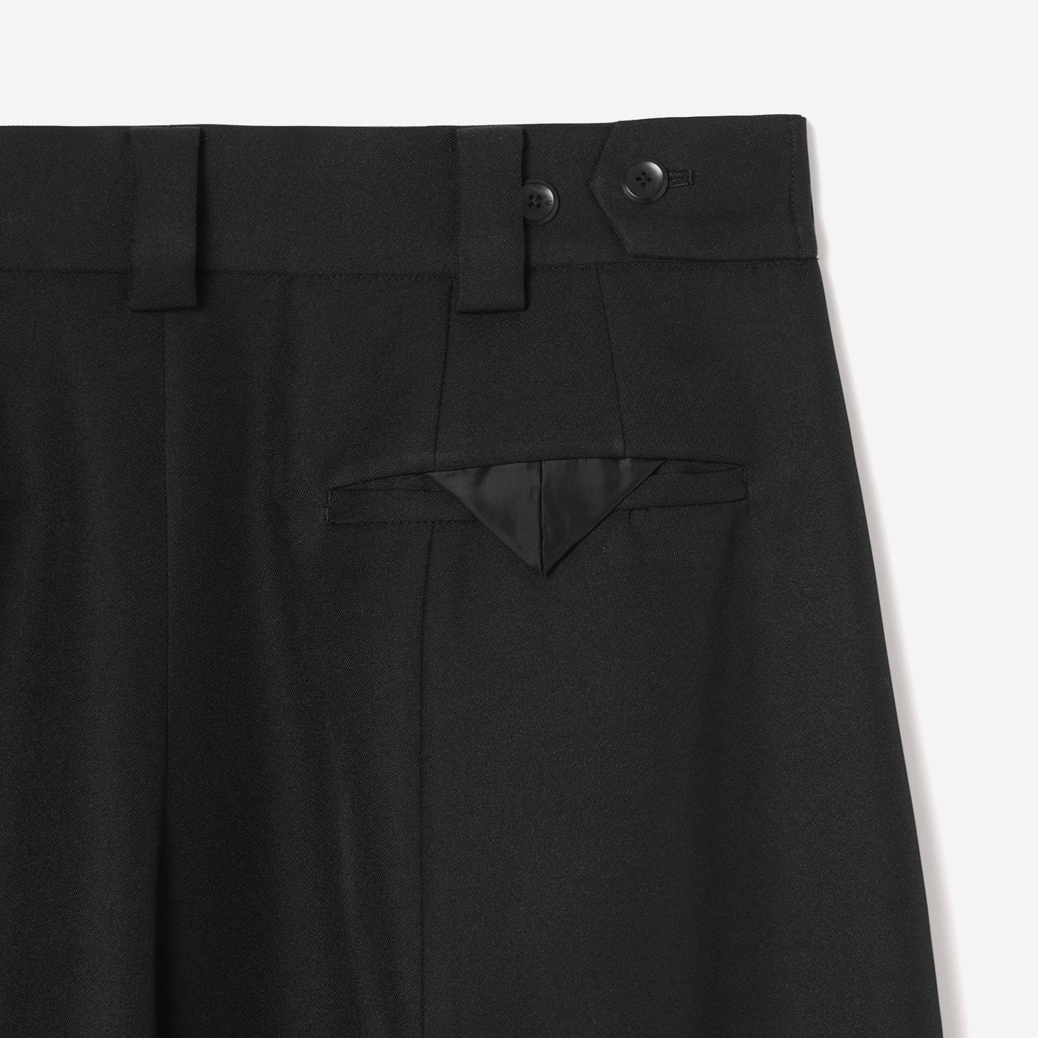 Extra Volumed Tapered Pants / black