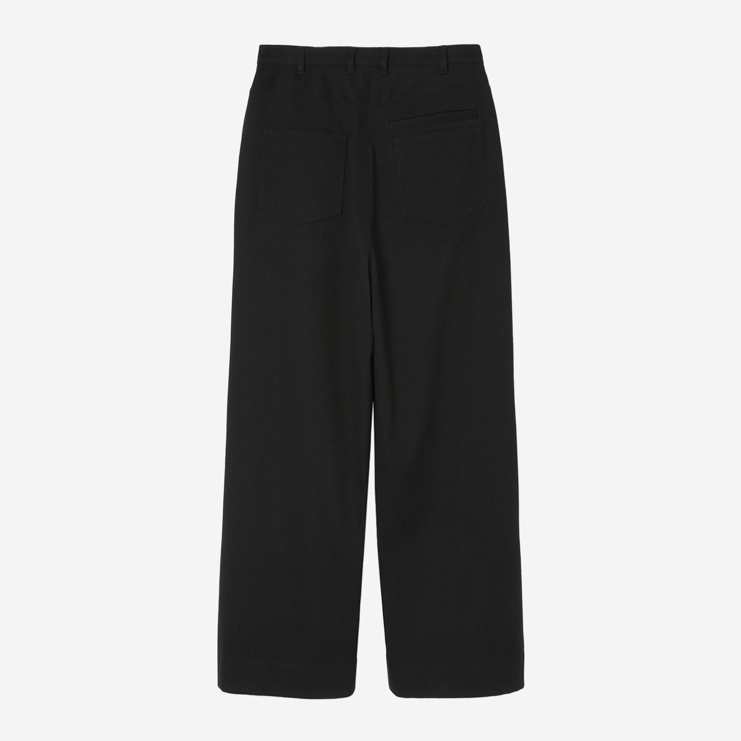 Wide 5pocket Pants / black