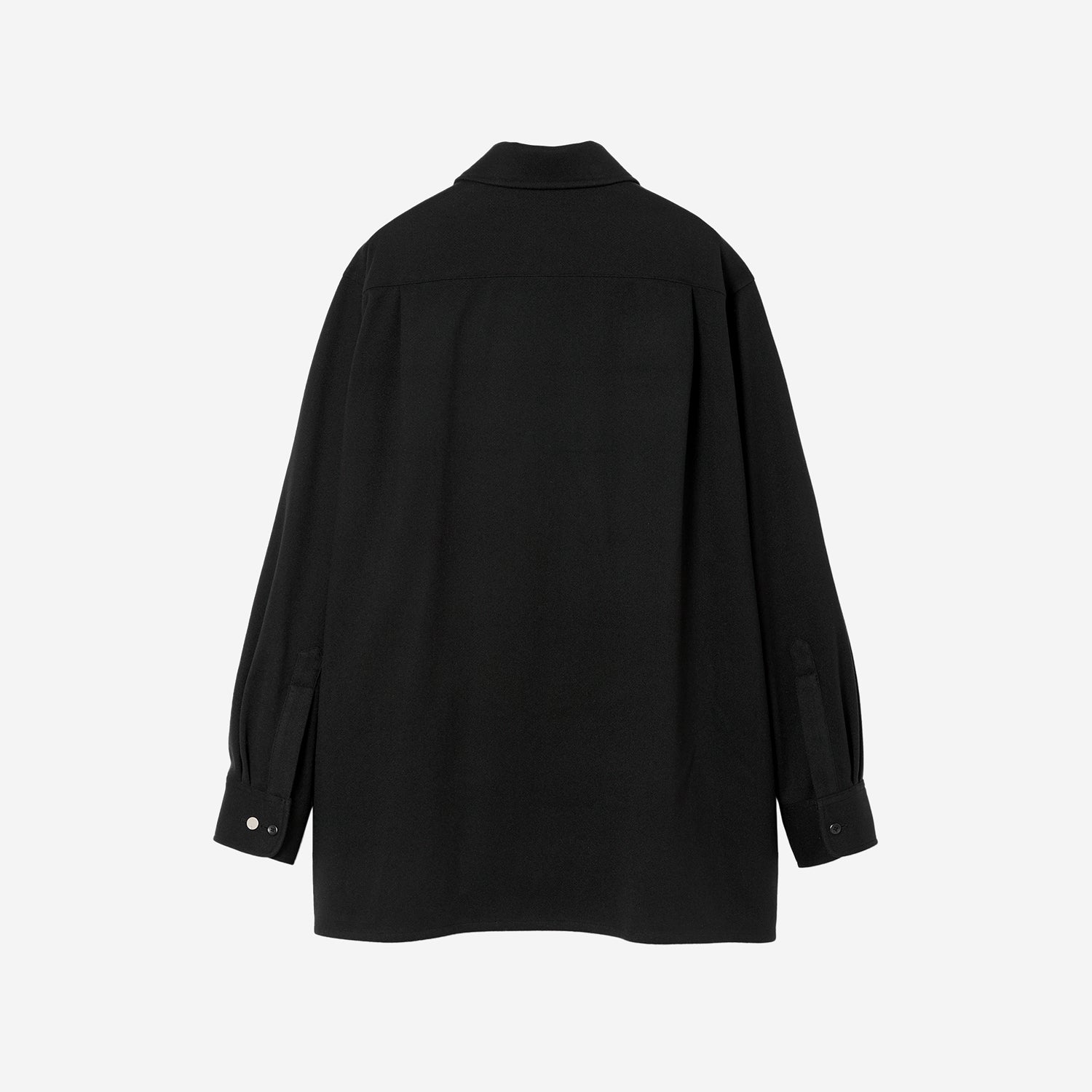 Oversized Zip Up Shirt / black