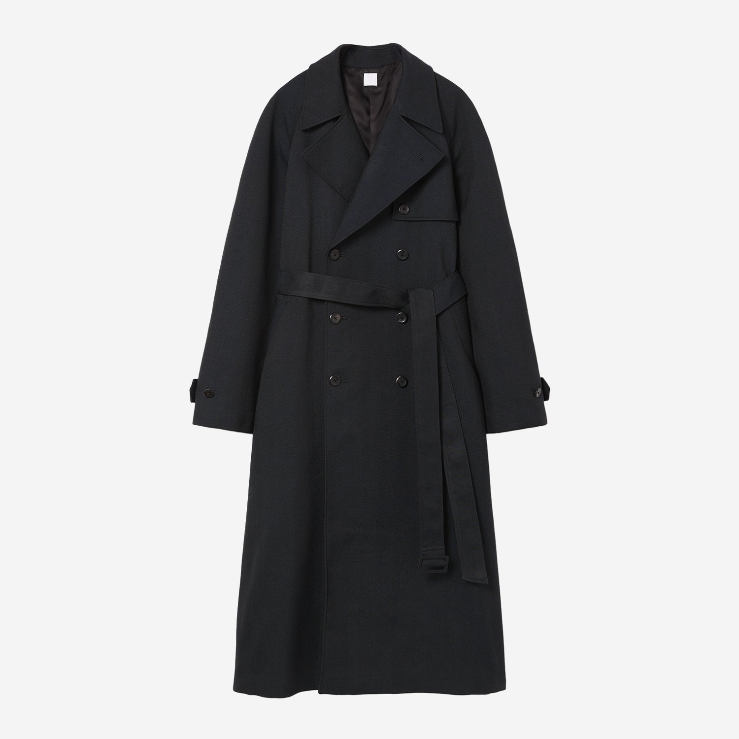 Wide Trench Coat / dark navy