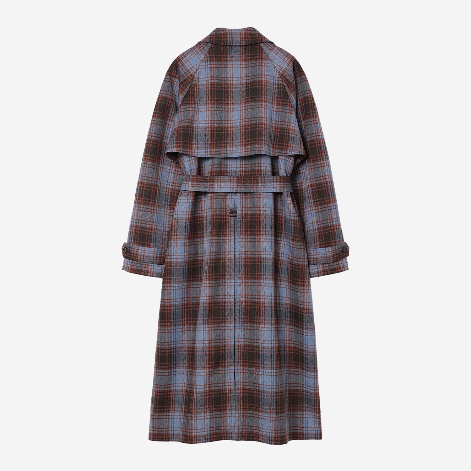 Wide Trench Coat / check