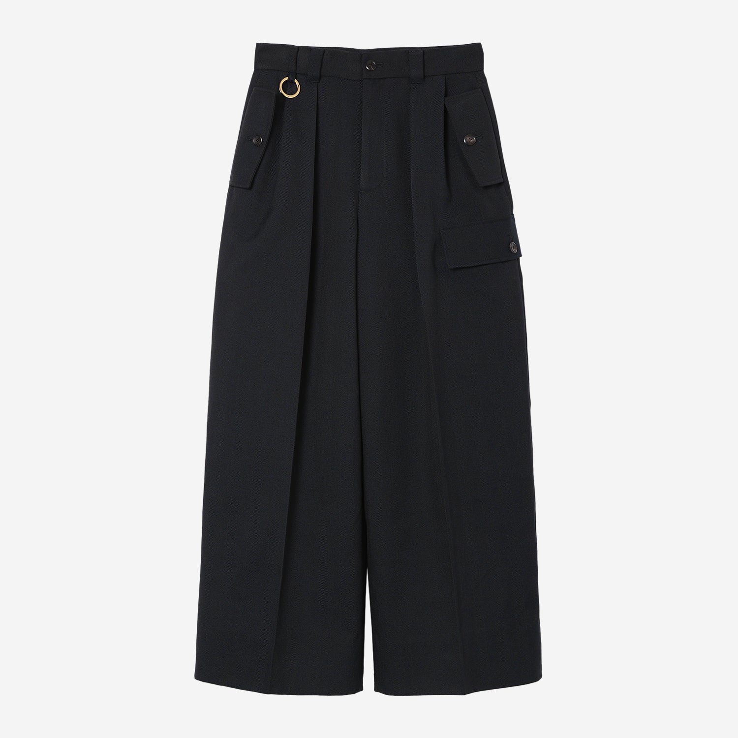 Wide Cargo Pants / dark navy