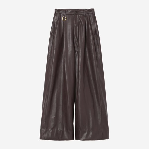 Wide 5pocket Pants / brown