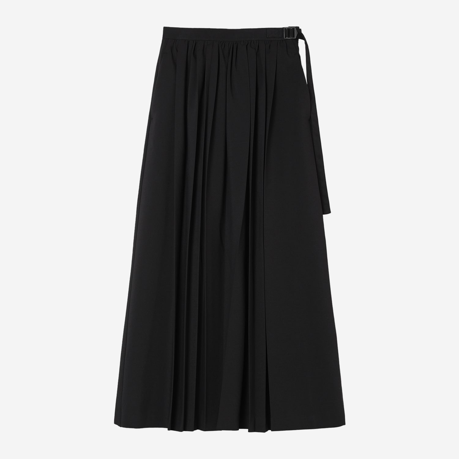 Airy Random Pleated Skirt / black