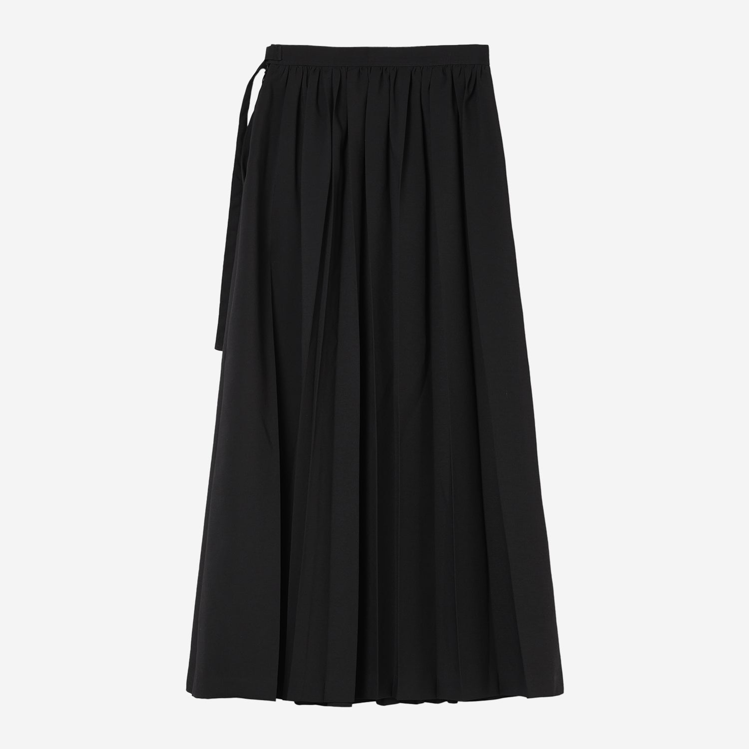 Airy Random Pleated Skirt / black