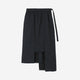 Block Paneled Skirt / dark navy