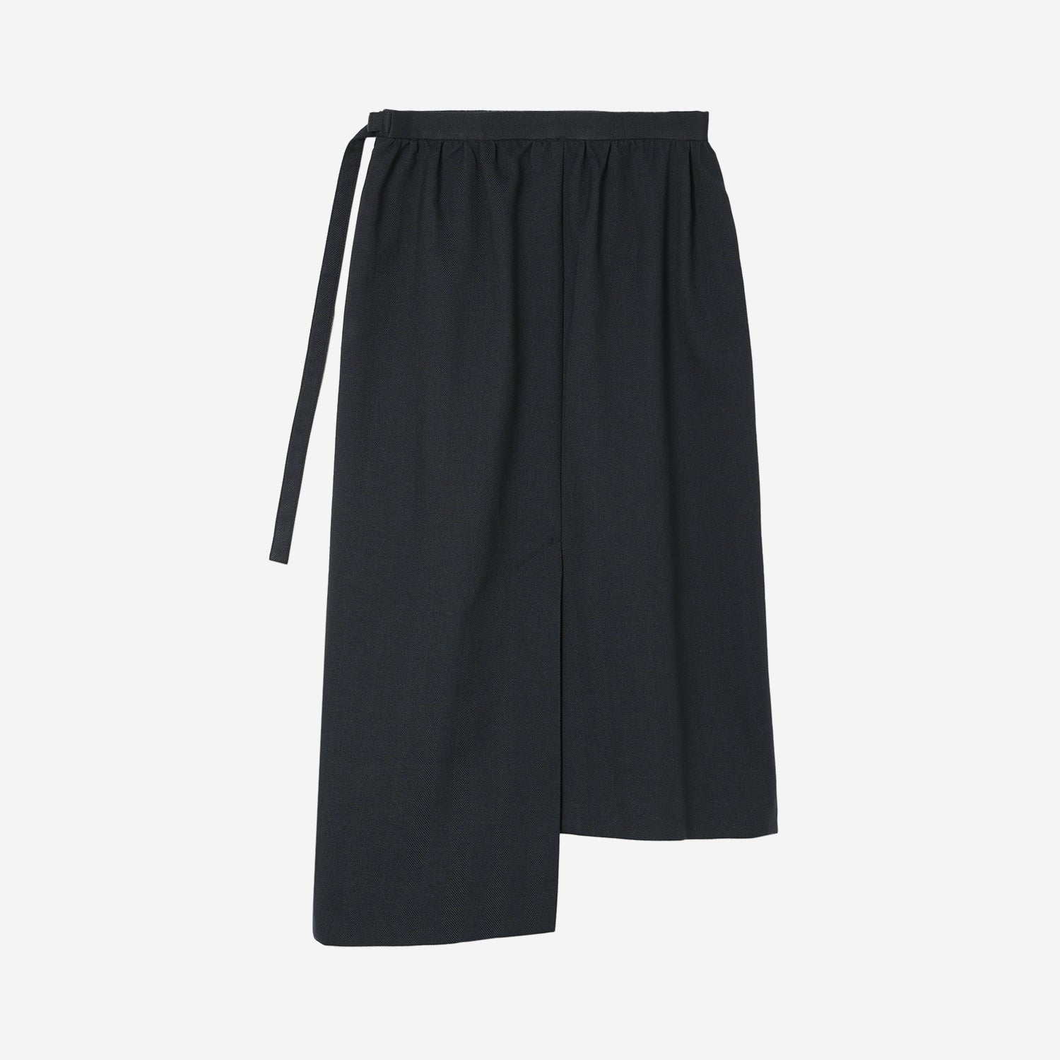 Block Paneled Skirt / dark navy